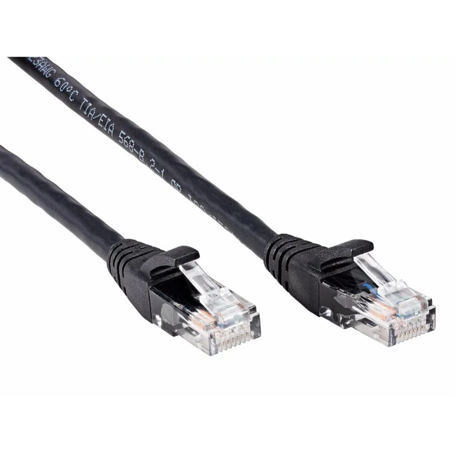 Патч-корд Aopen ANP612B-BK-1M