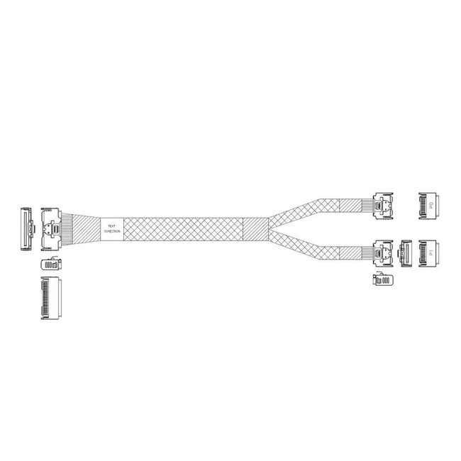 Аксессуар для сервера JPC P5060BG10800-2 Cable Slimline SASx8