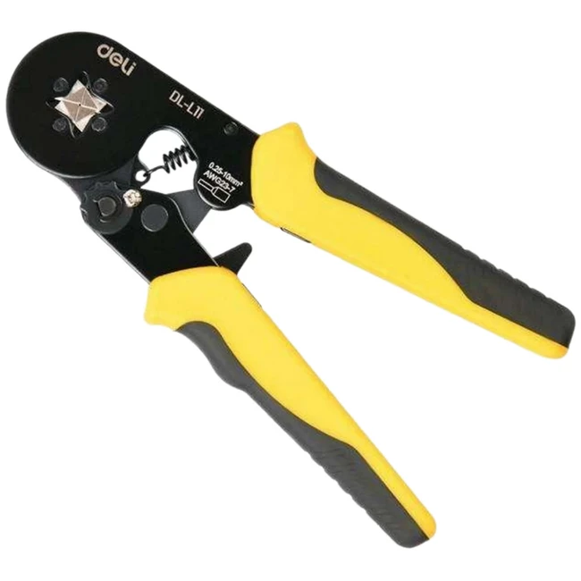 Инструмент для монтажа СКС deli Пресс-клещи квадратные для обжима наконечников DL-L11 0,25-10 кв.мм