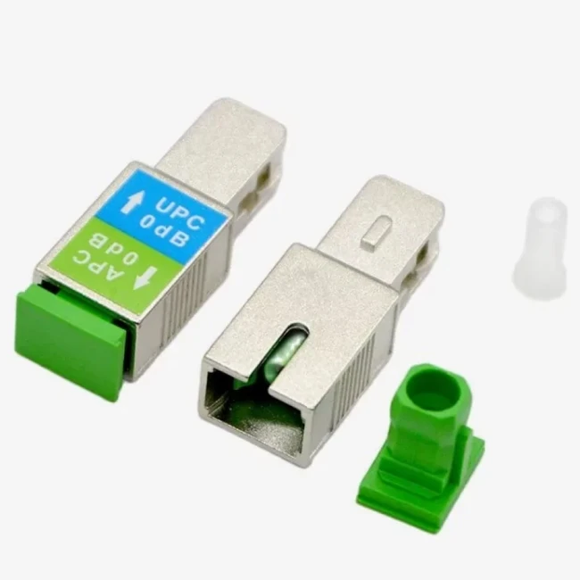 Аксессуар для оптических сетей А-Оптик Адаптер переходной SC/APC-SC/UPC, SM, Simplex SC/APC Male to SC/UPC Female H