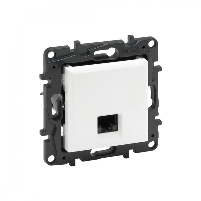 Сетевая розетка Legrand Информационная розетка одинарная, Niloe Step, 863163, RJ45 Кат.6e UTP Белый