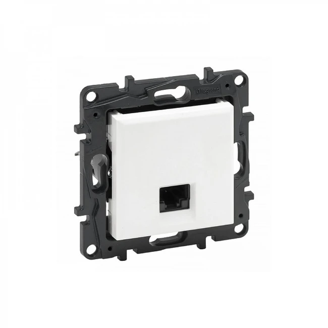 Сетевая розетка Legrand Информационная розетка одинарная, Legrand Niloe Step, 863159B, RJ45 Кат.5e UTP Белый