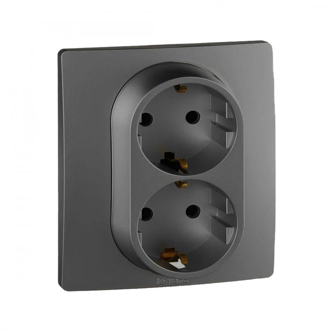 Аксессуар для кабельных сетей Legrand Розетка двойная 2х2К+З 863522