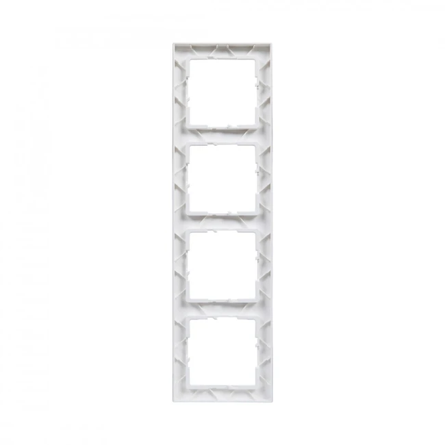 Аксессуар для кабельных сетей Legrand Рамка декор. универсальная 4-постовая Suno Белый 721504