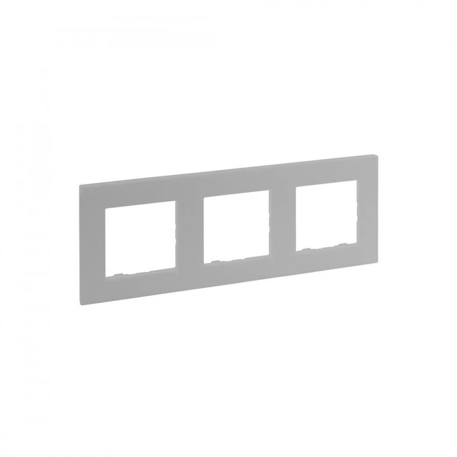Аксессуар для кабельных сетей Legrand Рамка 3-постовая Niloe Step Сталь 863493