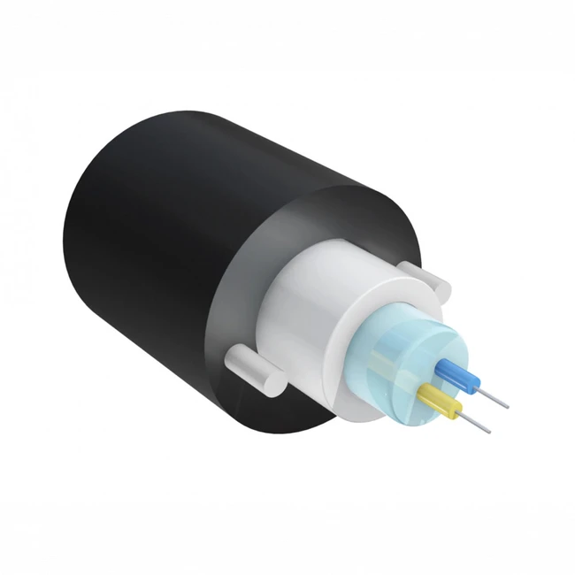 Оптический кабель SNR Кабель оптический самонесущий диэлектрический, 2 волокна, 1.0кН, 5.0мм, катушка 2км SNR-ADSS-UT-01-02/2