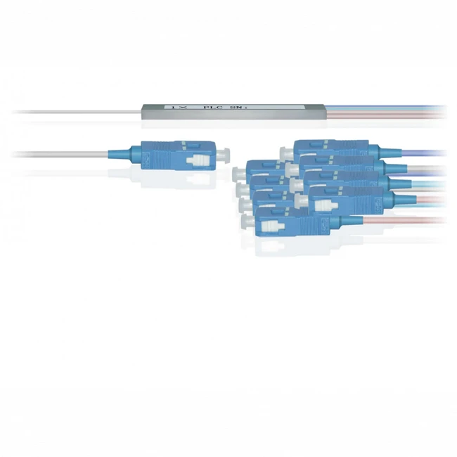Аксессуар для оптических сетей B-OptiX Делитель оптический планарный PLC-M-1x8, бескорпусный, разъемы SC/UPC PLC-M-1x8-SC/UPC