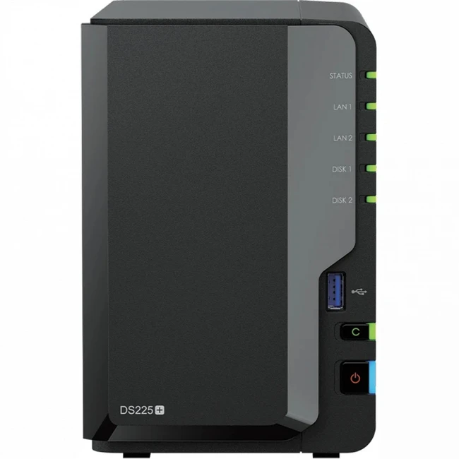 Дисковая системы хранения данных СХД Synology DiskStation DS225+ (Desktop, Desktop)