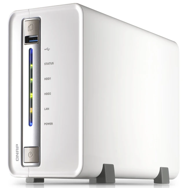 Дисковая системы хранения данных СХД Qnap Сетевой RAID-накопитель, 2 отсека для HDD, HDMI-порт. Intel Celeron J1800 2,41 ГГц. TS-251C (Tower, Tower)