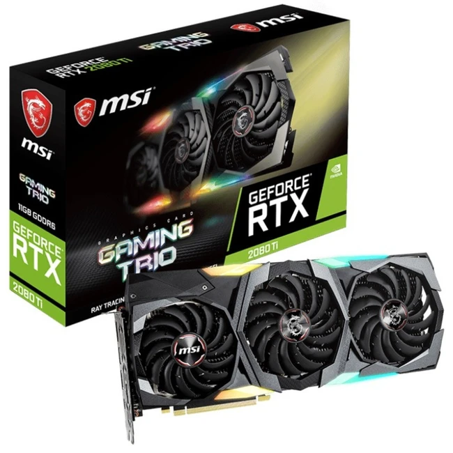 Видеокарта MSI RTX 2080 Ti GAMING X TRIO GeForce RTX 2080 Ti GAMING X TRIO 11 ГБ