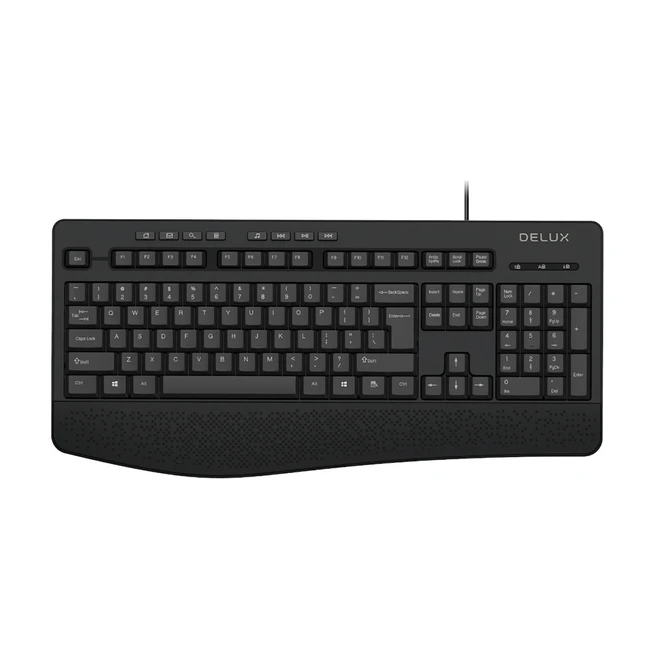 Клавиатура Delux DLK-60600UB Проводная, USB