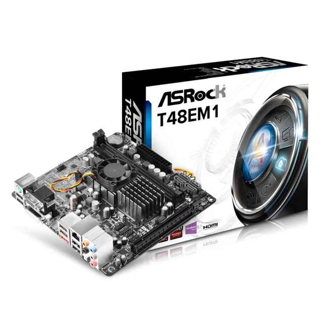 Материнская плата ASRock T48EM1 Mini-ITX, AMD TR4