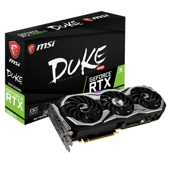 Видеокарта MSI GeForce RTX 2080 Ti DUKE OC RTX 2080 Ti DUKE 11G OC 11 ГБ