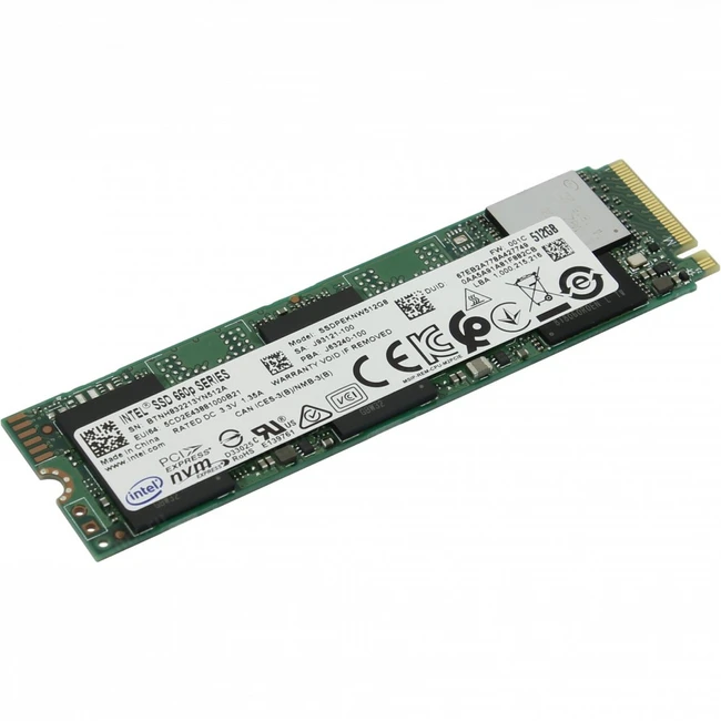 Жесткий диск Intel 660p Series SSDPEKNW512G8X1 SSD (твердотельные), 512 ГБ, M.2, PCIe