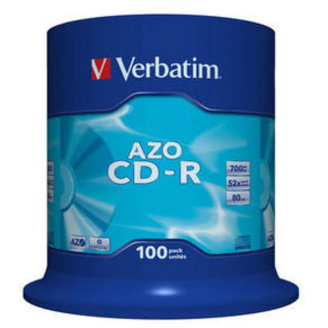 Verbatim Диск CD-R 700Mb 52x Cake Box (100шт) 43430