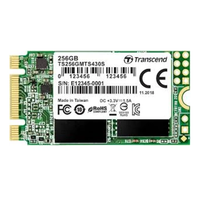 Внутренний накопитель Transcend 256GB M.2 SSD MTS 430 series TS256GMTS430S SSD (твердотельные), 256 ГБ, M.2, SATA
