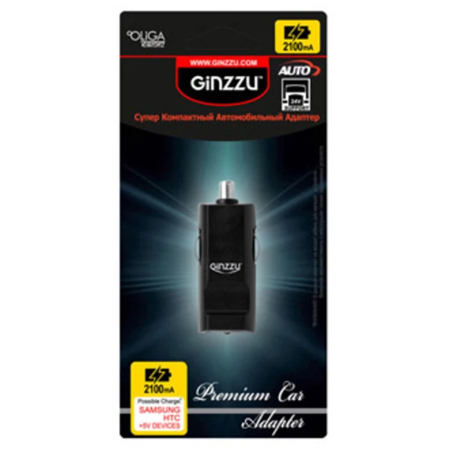 Блок питания Ginzzu Автомобильное зарядное уст-во Ginzzu GA-4310UB USB