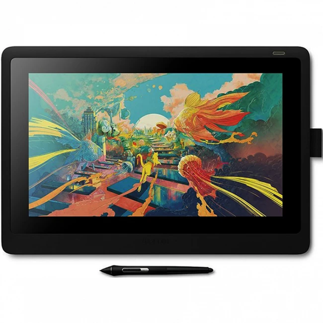 Графический планшет Wacom Cintiq 16 DTK1660K0B 5080, 8192, 344.16 x 193.59 мм, Цветной дисплей