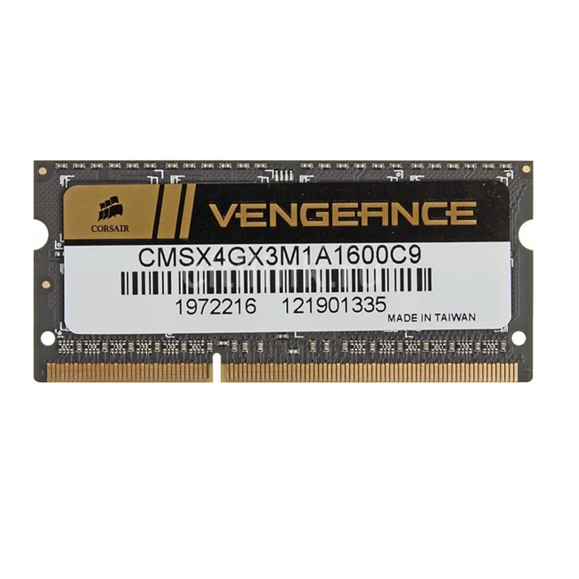 ОЗУ Corsair DDR3 4Gb 1600MHz CMSX4GX3M1A1600C9 SO-DIMM, DDR3, 4 Гб, 1600 МГц