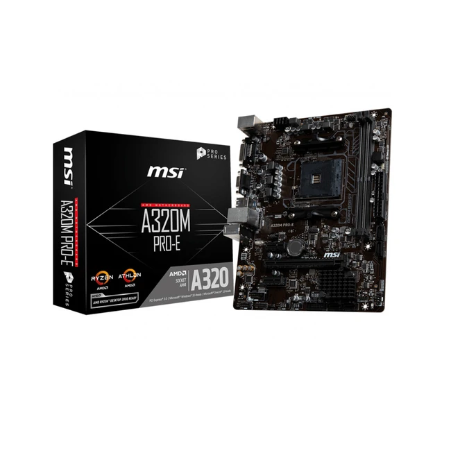Материнская плата MSI A320M PRO-E Micro-ATX, AMD AM4