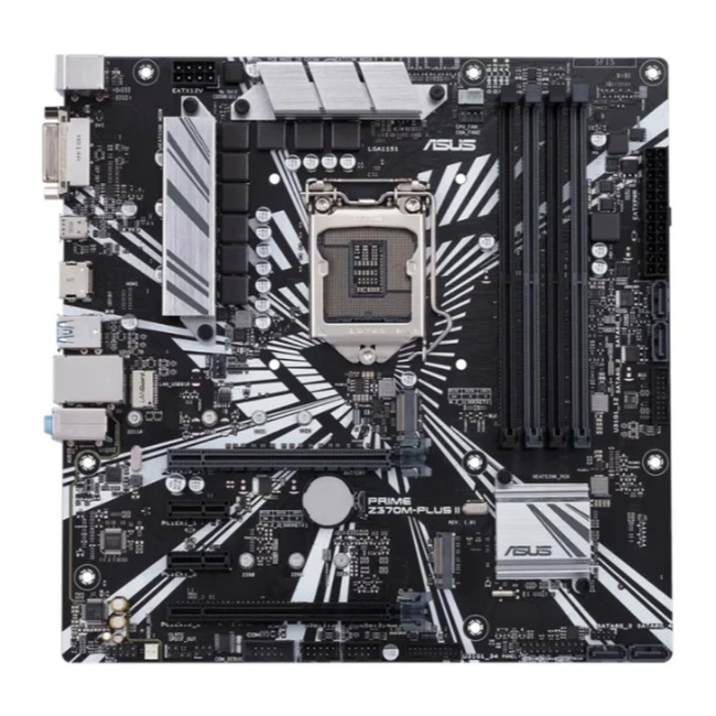 Материнская плата Asus PRIME Z370M-PLUS II 90MB0ZR0-M0EAY0 Micro-ATX, LGA 1151