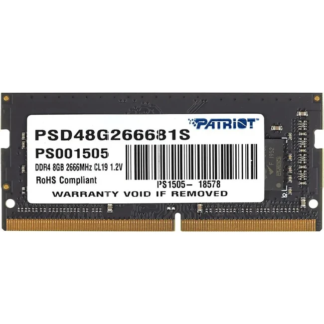 ОЗУ Patriot Signature PSD48G266681S SO-DIMM, DDR4, 8 Гб, 2666 МГц