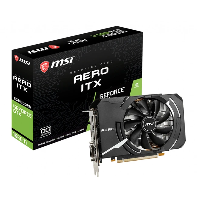 Видеокарта MSI GTX 1660 TI AERO ITX 6G OC 6 ГБ