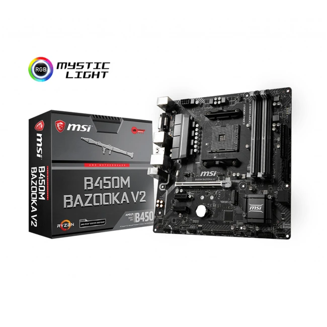 Материнская плата MSI B450M BAZOOKA V2 (Micro-ATX, AMD AM4)