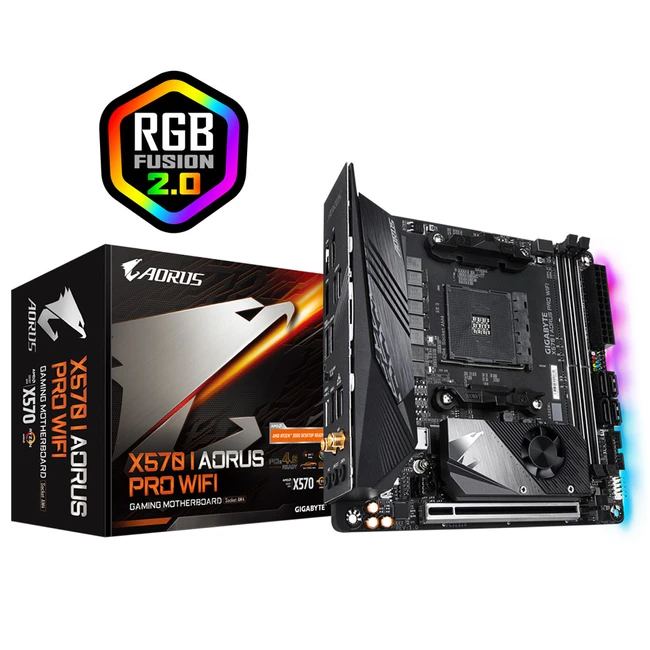 Материнская плата Gigabyte X570 I AORUS PRO WIFI X570IAORUSPROWIFI Mini-ITX, AMD AM4