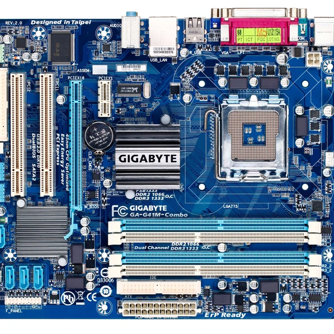 Материнская плата Gigabyte GA-G41M-COMBO-GQ (Micro-ATX, LGA 775)