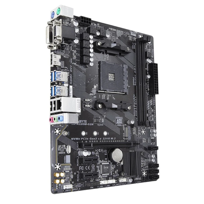 Материнская плата Gigabyte GA-A320M GA-A320M-S2H v.2 (Micro-ATX, AMD AM4)