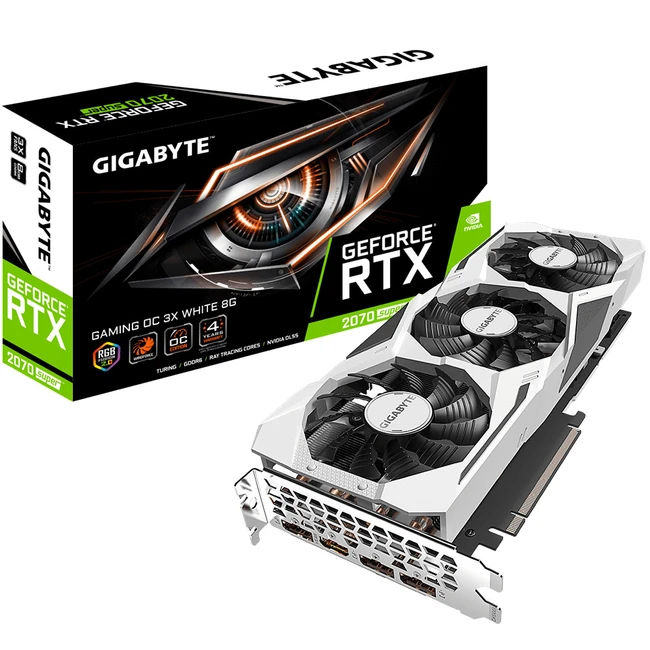 Видеокарта Gigabyte GeForce RTX 2070 SUPER GAMING OC 3X WHITE GV-N207SGAMINGOC WHITE-8GD 8 ГБ