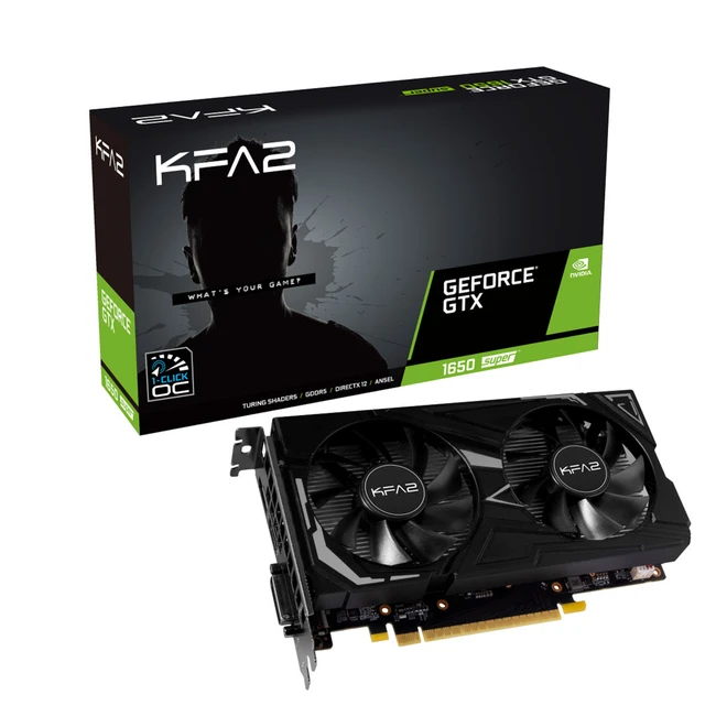 Видеокарта KFA2 GeForce GTX 1650 Super EX (1-Click OC) 65SQL8DS61EK 4 ГБ