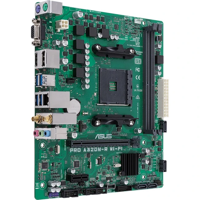 Материнская плата Asus PRO A320M-R WI-FI/CSM ATX, AMD AM4
