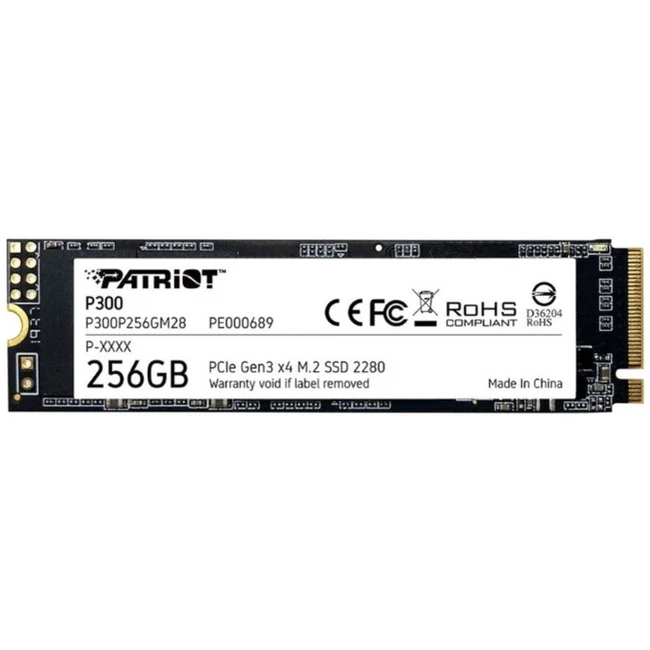 Внутренний накопитель Patriot P300 P300P256GM28 SSD (твердотельные), 256 ГБ, M.2, PCIe