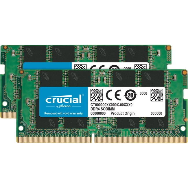 ОЗУ Crucial 16GB Kit (2 x 8GB) DDR4-2400 SODIMM CT2K8G4SFS824A SO-DIMM, DDR4, 16 Гб (2 х 8 Гб), 2400 МГц