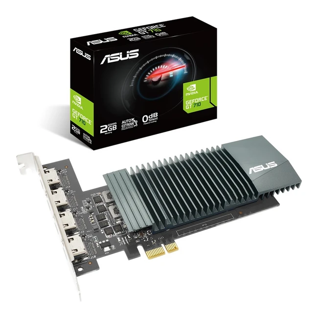 Видеокарта Asus GeForce GT 710 with 4 HDMI ports and passive cooling 90YV0E60-M0NA00 2 ГБ