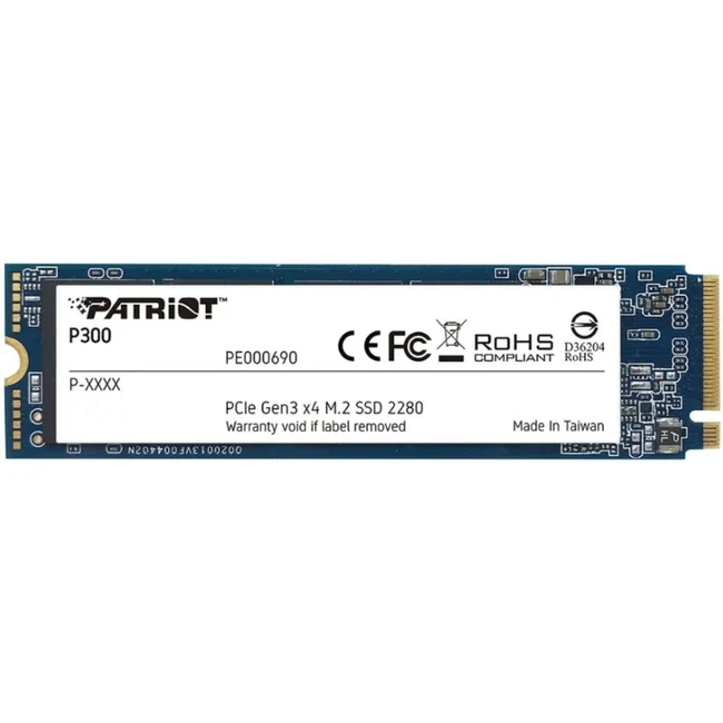 Внутренний жесткий диск Patriot P300 P300P128GM28 (SSD (твердотельные), 128 ГБ, M.2, PCIe)