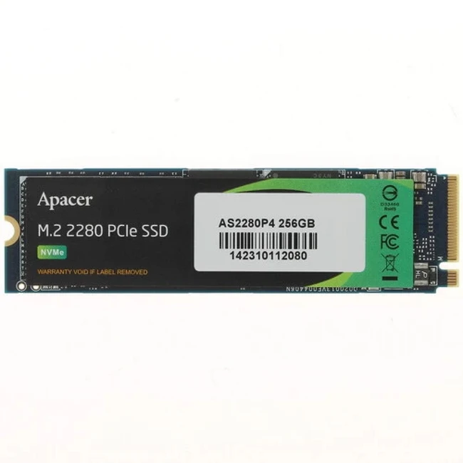 Внутренний накопитель Apacer AS2280P4 AP256GAS2280P4-1 SSD (твердотельные), 256 ГБ, M.2, PCIe