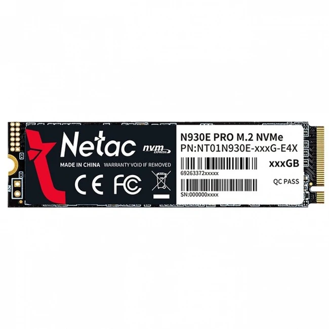 Внутренний накопитель Netac N930E Pro Series NT01N930E-256G-E4X SSD (твердотельные), 256 ГБ, M.2, PCIe