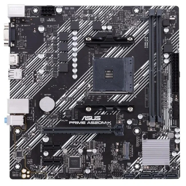 Материнская плата Asus PRIME A520M-K 90MB1500-M0EAY0 (Micro-ATX, AMD AM4)