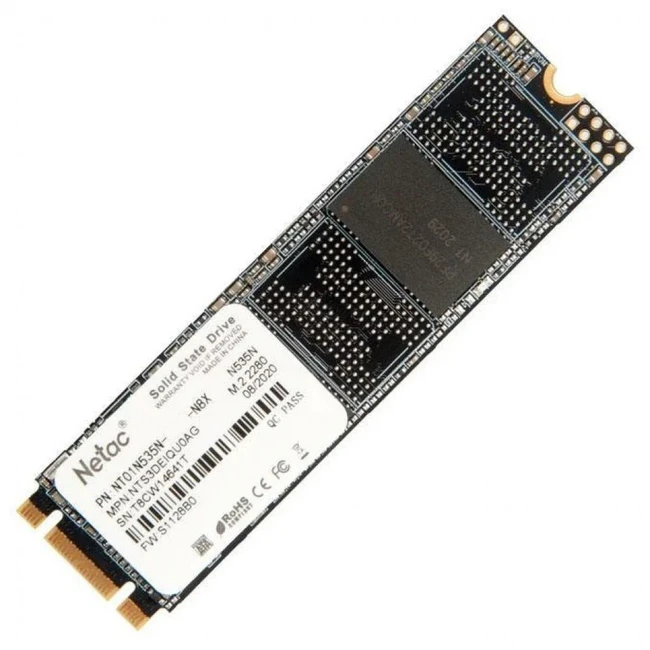 Внутренний накопитель Netac N535N NT01N535N-256G-N8X SSD (твердотельные), 256 ГБ, M.2, PCIe