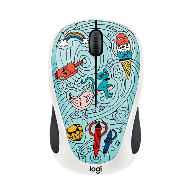 Мышь Logitech M238 Doodle Collection - BAE-BEE BLUE 910-005055