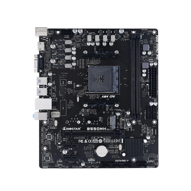 Материнская плата BIOSTAR B550MH Micro-ATX, AMD AM4