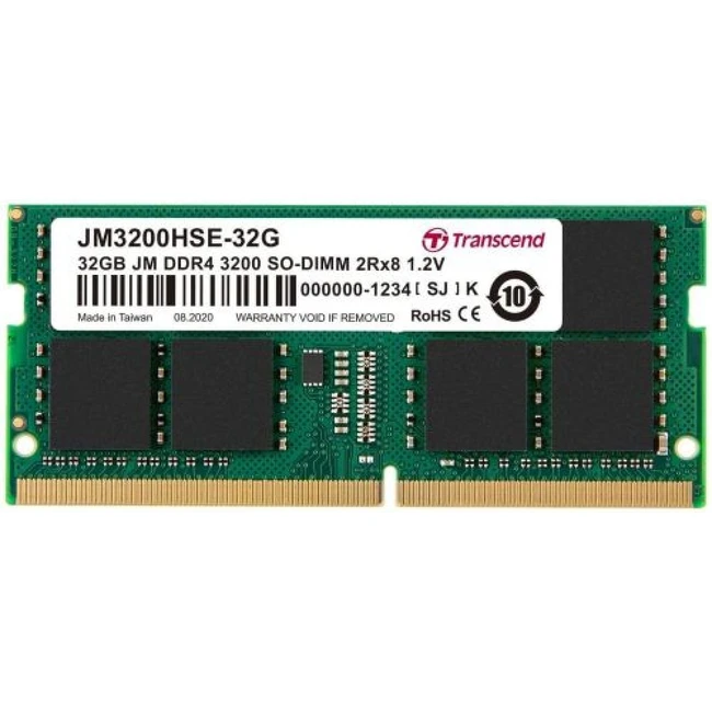 ОЗУ Transcend 16 ГБ JM3200HSE-32G SO-DIMM, DDR4, 16 Гб, 3200 МГц