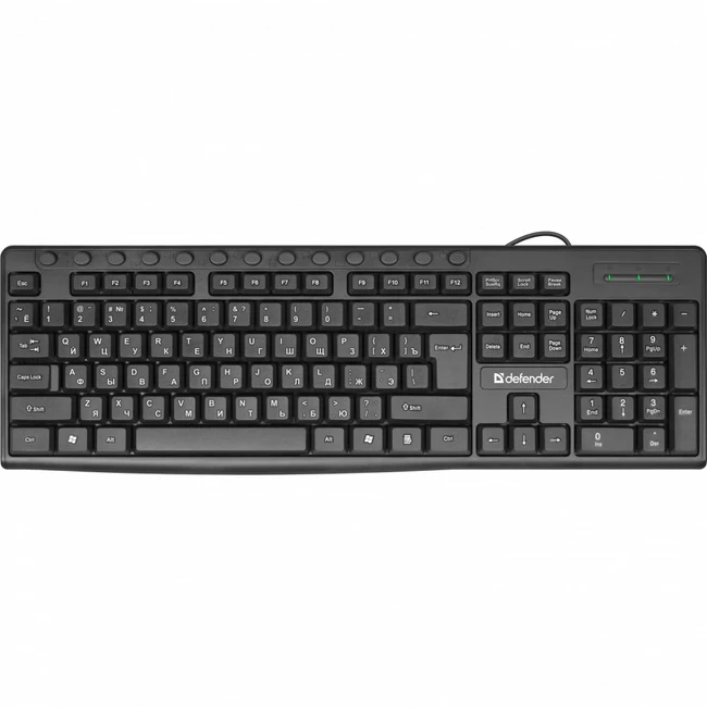 Клавиатура Defender Action HB-719 RU черный 45719 (Проводная, USB)