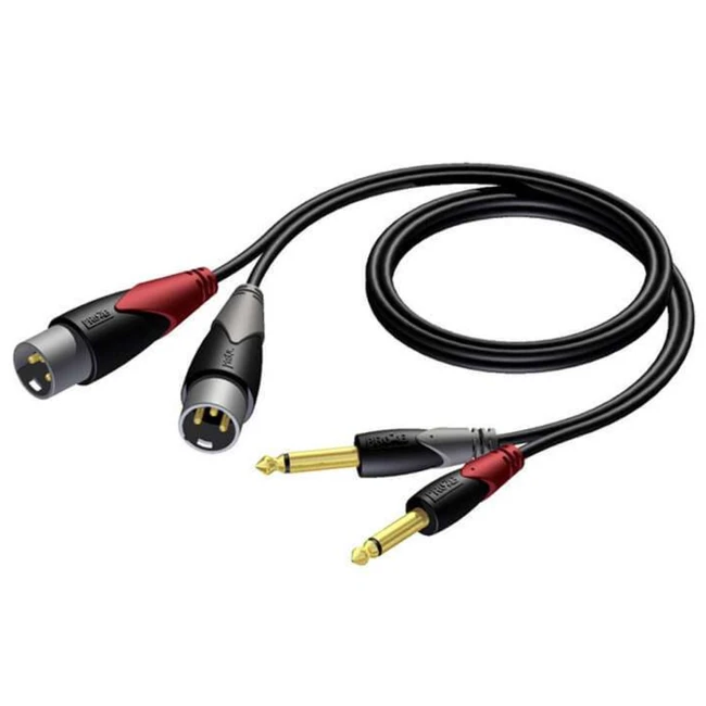 Кабель интерфейсный PROCAB 2XLR-2Jack 1.5м CLA708/1,5