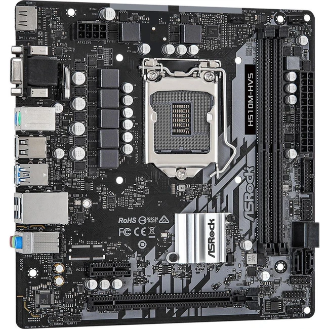 Материнская плата ASRock H510M-HDV (Micro-ATX, LGA 1200)
