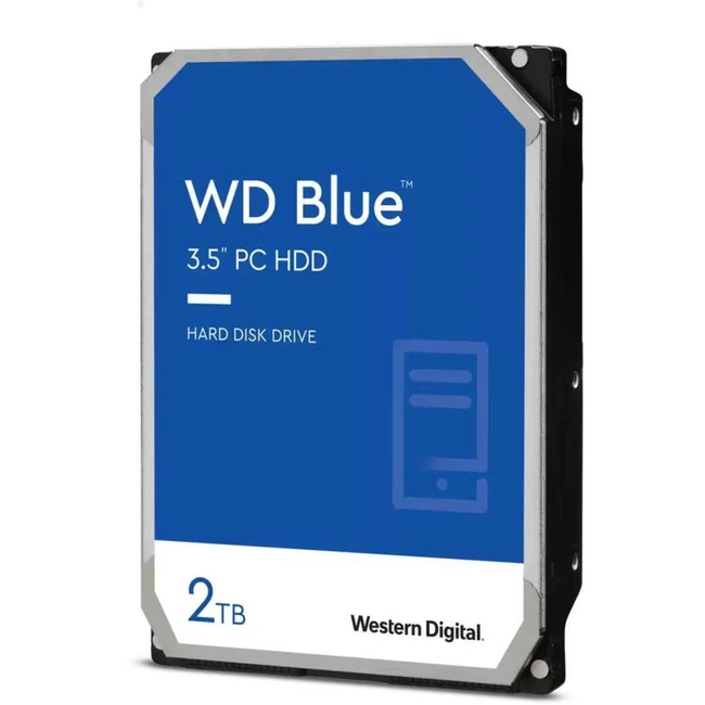 Жесткий диск Western Digital WD Blue WD20EZBX HDD (классические), 2 ТБ, 3.5 дюйма, SATA