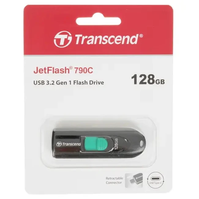 USB флешка (Flash) Transcend JetFlash 790C [TS128GJF790C] 128 ГБ